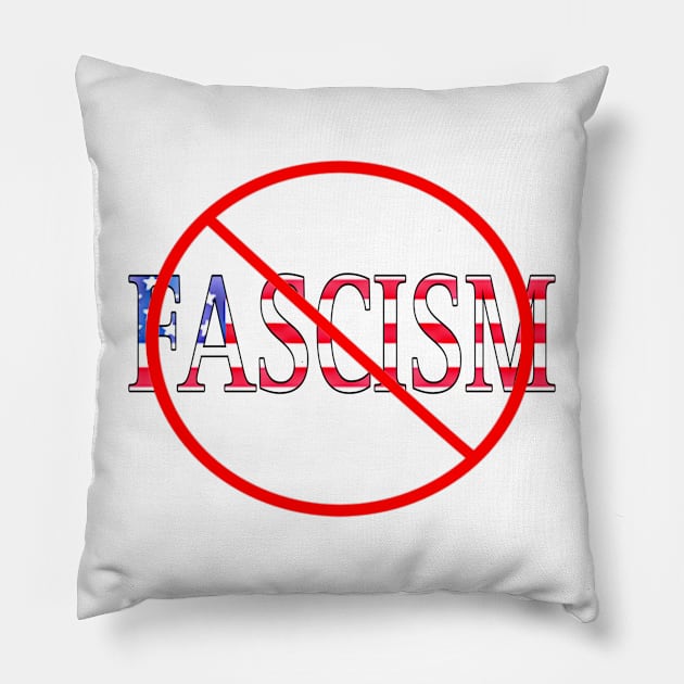 🚫  USA Fascism Pillow by Subversive-Ware 