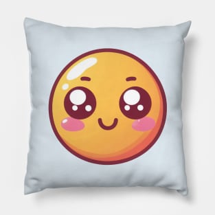 Happy Big Eyes Emoji Pillow