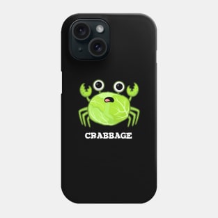 Crabbage Cute Cabbage Crab PUn Phone Case