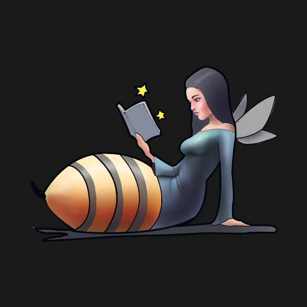 Bee girl a book worm by Dre