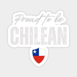 Proud chilean, Chile flag Magnet