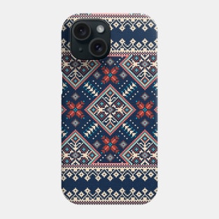 Ethnic Slavic pixel carpet texture #2 Phone Case