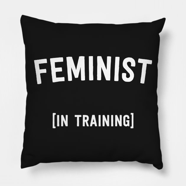 Feminist (in Training) Pillow by Blister