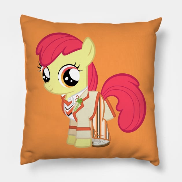 Apple Bloom as the 5th Doctor Pillow by CloudyGlow