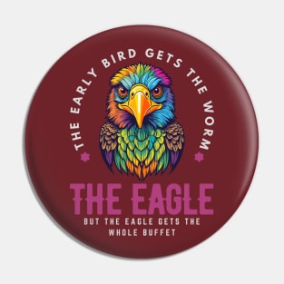 Colorful Eagle Pin