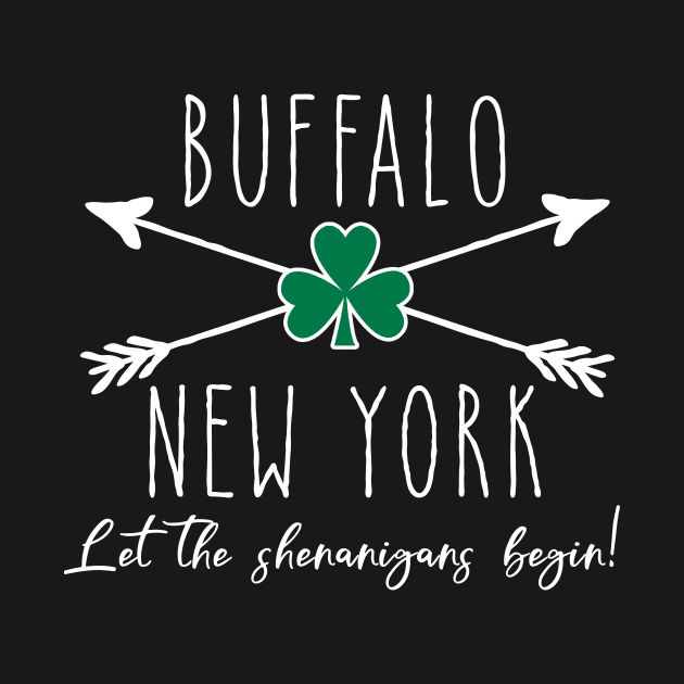 Buffalo New York St Patricks Day by Scarebaby