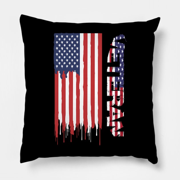 US Veteran Pillow by Funnyology