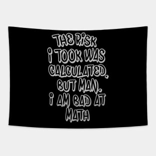 I am bad at math Tapestry