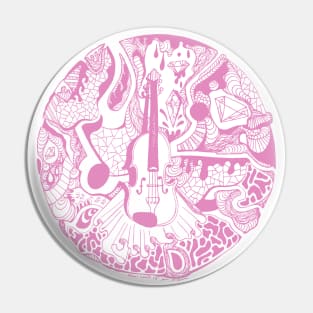 Light Pink Circle of Music Pin