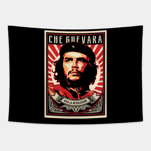 Che Guevara Viva La Revolucion Tapestry by monolusi