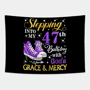 Stepping Into My 47th Birthday With God's Grace & Mercy Bday Tapestry