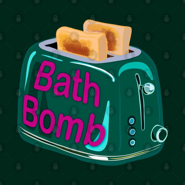 Retro inscription "Bath bomb" by shikita_a