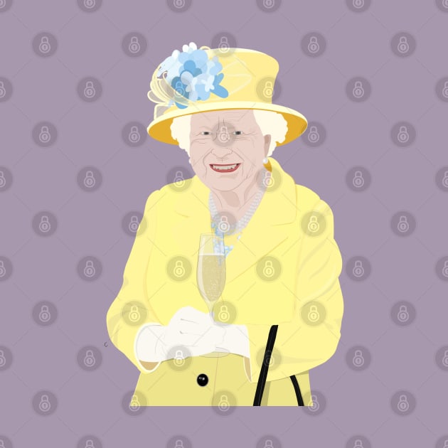 Queen Elizabeth II by Olly Illustrated