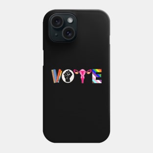 VOTE Banned Books, Reproductive Rights, BLM Phone Case
