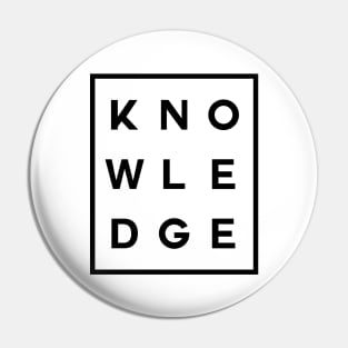 Knowledge Boxed (Black) Pin