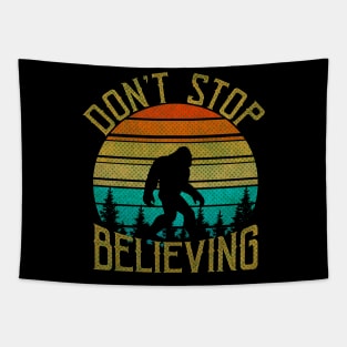 Bigfoot, Don't Stop Believing - RETRO Tapestry