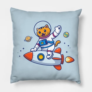 Astronaut Cat Pillow