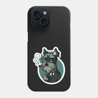 Professor Schnauzer Sticker - Schnauzer Series Phone Case