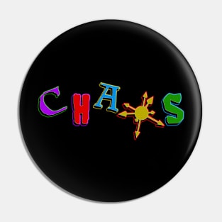 Colorful Chaos - Minimalist Chaos Star Design Pin