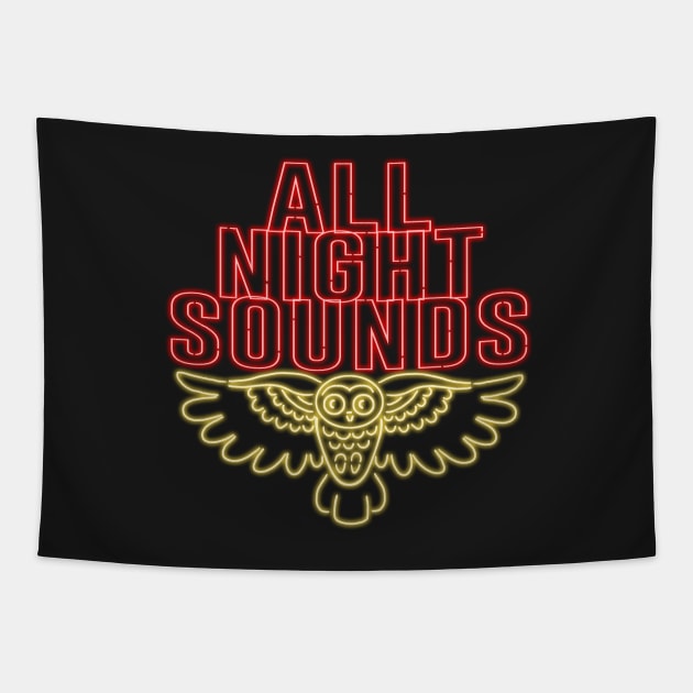 All Night Sounds Neon Tapestry by allnightsounds