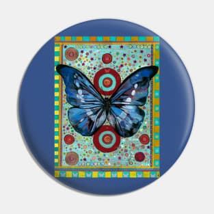 Big Blue Butterfly Pin