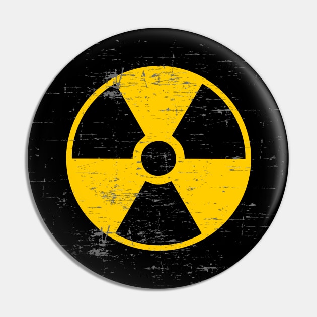 Mod target RadioActive sign distressed Pin by Lefteris