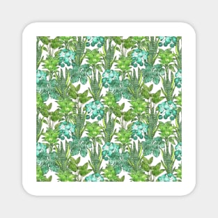 Green House Plant Foliage Watercolor Magnet