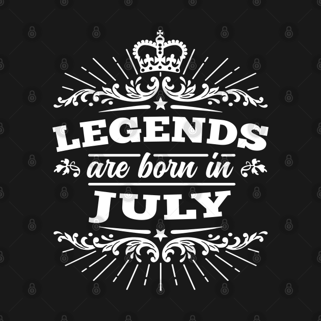 Legends Are Born In July by DetourShirts