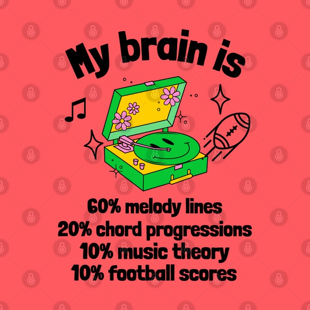 My Brain Is Music and Football by DeliriousSteve