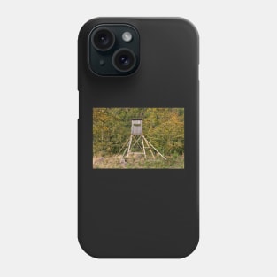 Jägerhochsitz, landscape in Hebst, Gernrode, Quedlinburg, Saxony-Anhalt Phone Case