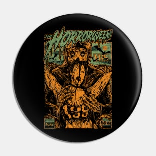 HORRORQUEENN 138 GREEN ORANGE Pin