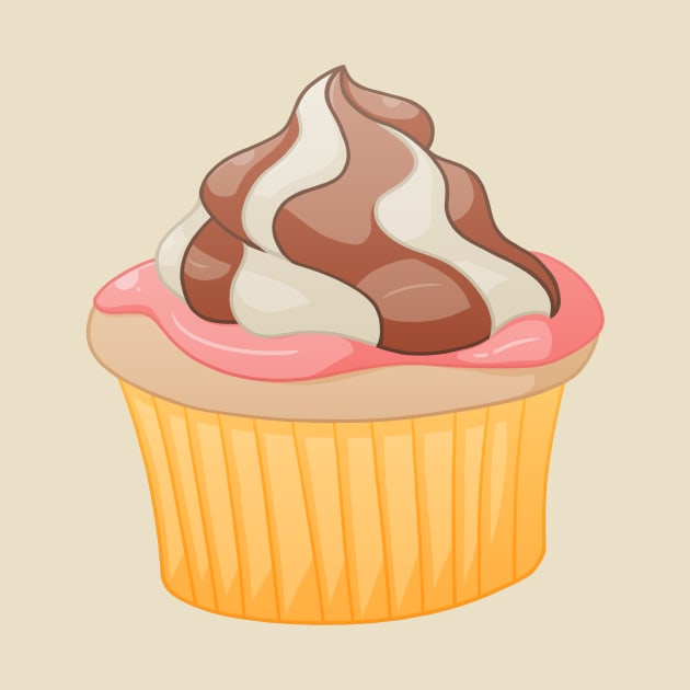 Swirl Cupcake by nickelcurry