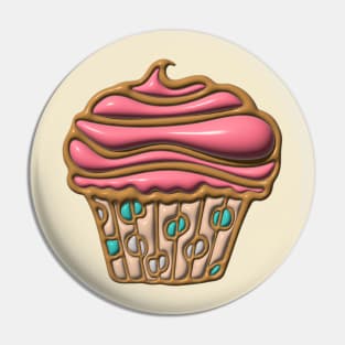 PUFFY 3D CUPCAKE DREAMS Party Pink Buttercream Icing Polka Dots - UnBlink Studio by Jackie Tahara Pin