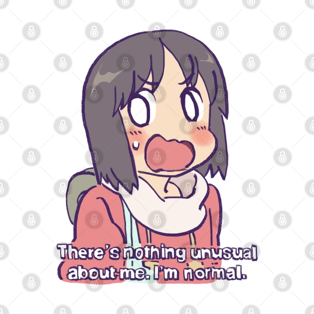 robot girl nano says that she is totally normal funny nichijou by mudwizard