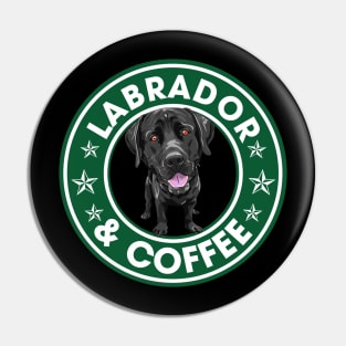 Labrador And Coffee Pin