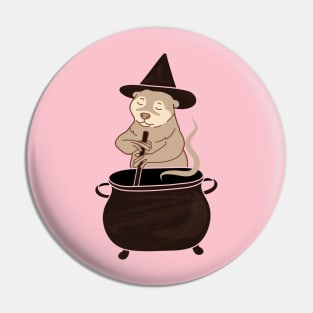 Otter Witch Pin