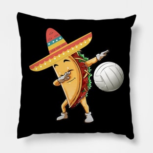 Dabbing volleyball taco dab Pillow