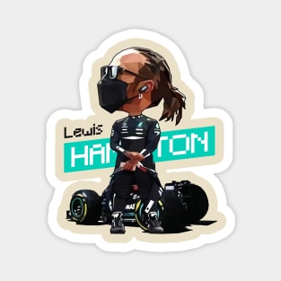 Lewis Hamilton - Pixel Art Magnet