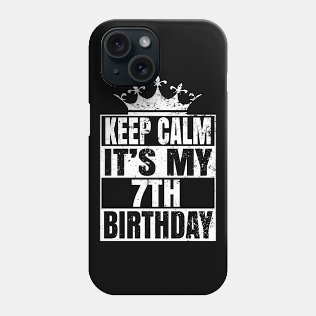 7 Years Old - 7th Birthday Vintage Retro Gift Phone Case by Grabitees