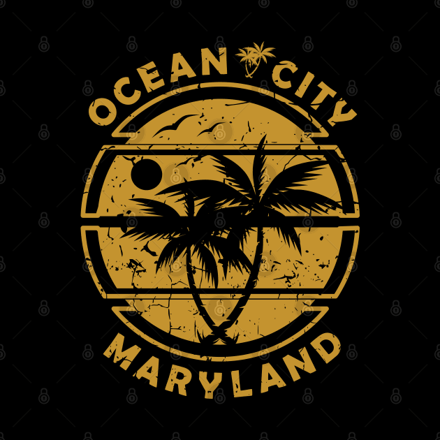 Ocean City Maryland Beach – Summer Palm Trees by Jahmar Anderson