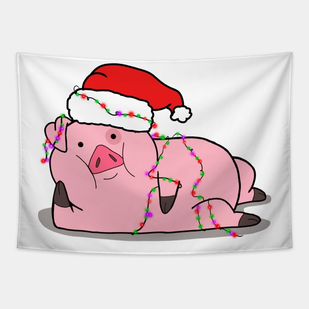 christmas waddles gravity falls Tapestry by supaMXMV