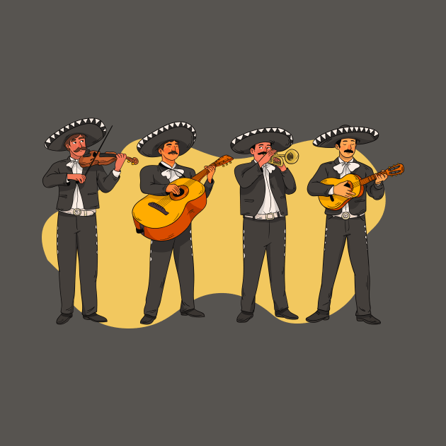 Mexican Mariachi Band Illustration by SLAG_Creative