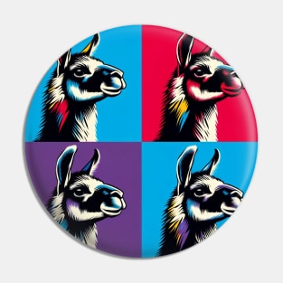 Vicuña Pop Art - Camelid Pin