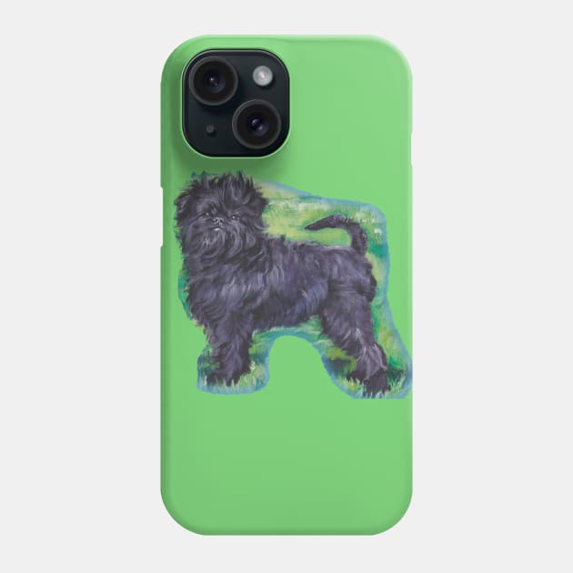 Affenpinscher Fine Art Painting Phone Case by LASHEPARD