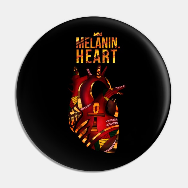 Melanin Heart Pin by kenallouis