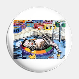 B kliban cat -cat bathing Pin