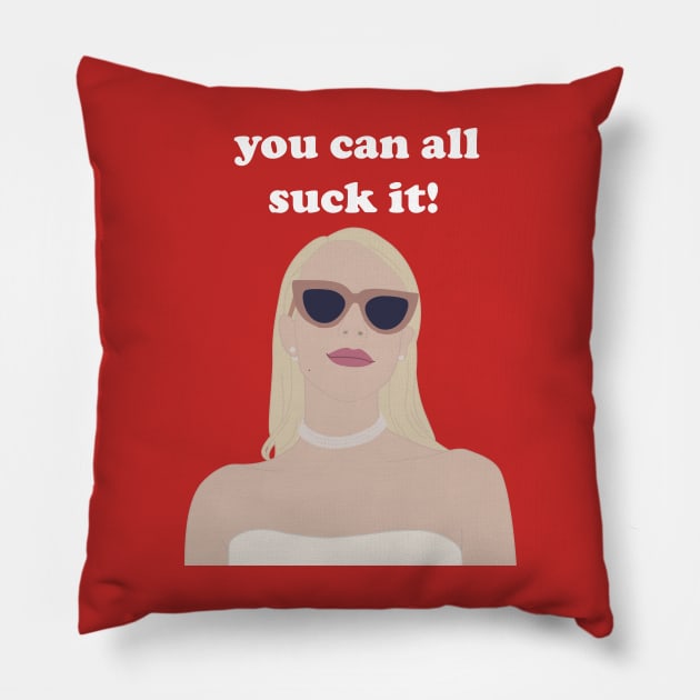 you can all suck it!! Pillow by karlaestrada