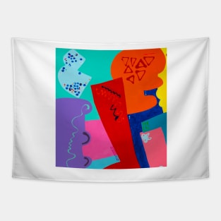 Having Fun with Shapes and Colors - My Original Art Tapestry