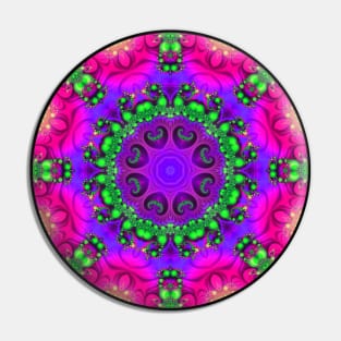 Mandala Magic - Kaleidoscopic Fractal 2.10.2024 B Pin