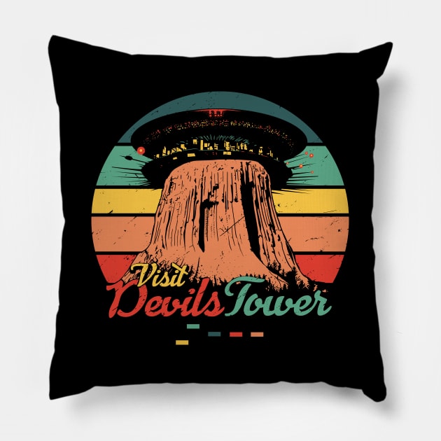 Devils Tower Pillow by BER